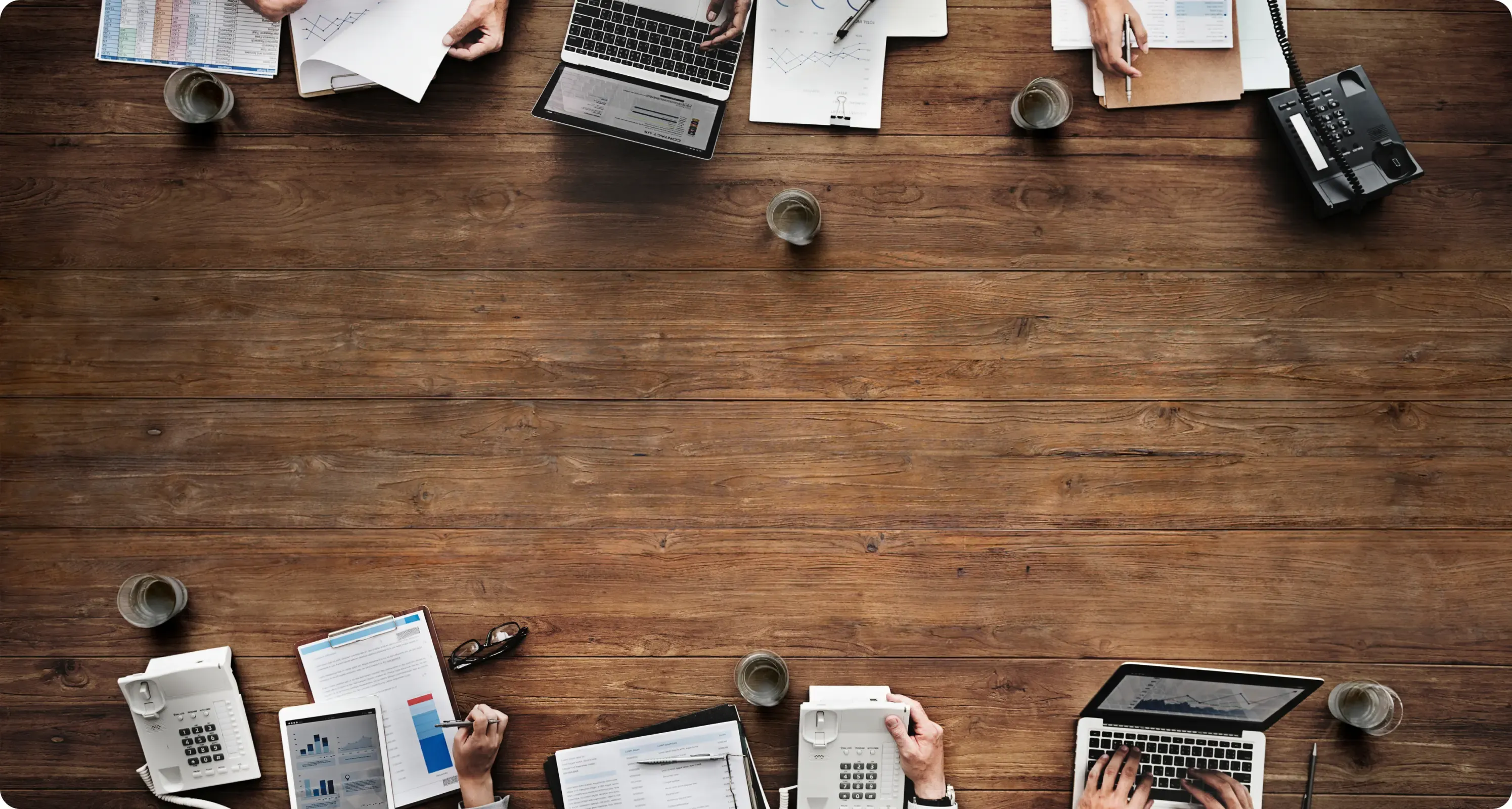 A weDevs team desk during a working session
